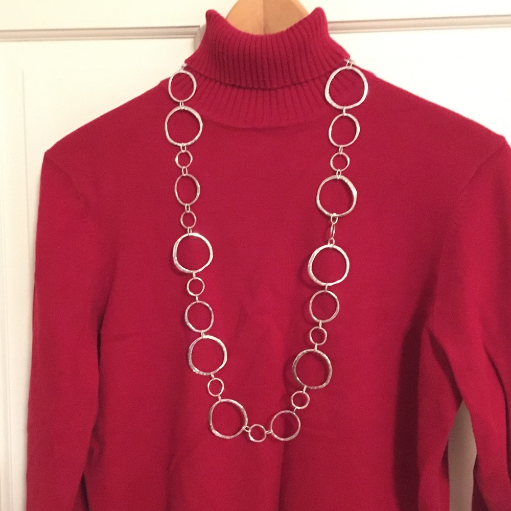 Chico’s necklace - silver color.